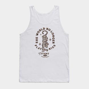 She Would No Longer Play Very Nice: Women's Rights Tiger Tank Top